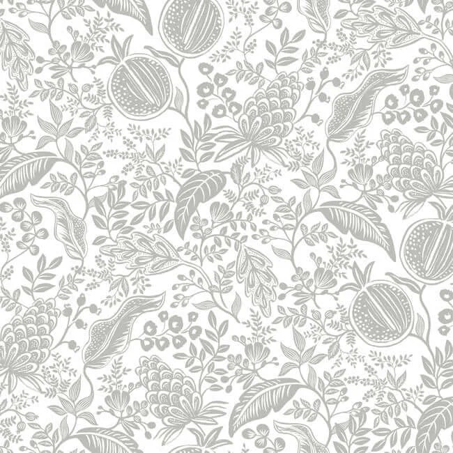 Rifle Paper Co. Pomegranate wallpaper, color White & Black, SKU RP7387