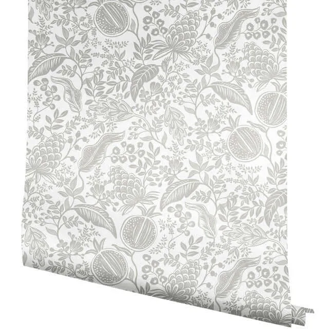 Rifle Paper Co. Pomegranate - White & Black Wallpaper | Buy Online Rifle Paper Co. Pomegranate wallpaper, color White & Black, SKU RP7387