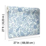 Rifle Paper Co. Pomegranate - White & Blue Wallpaper | Buy Online Rifle Paper Co. Pomegranate wallpaper, color White & Blue, SKU RP7390