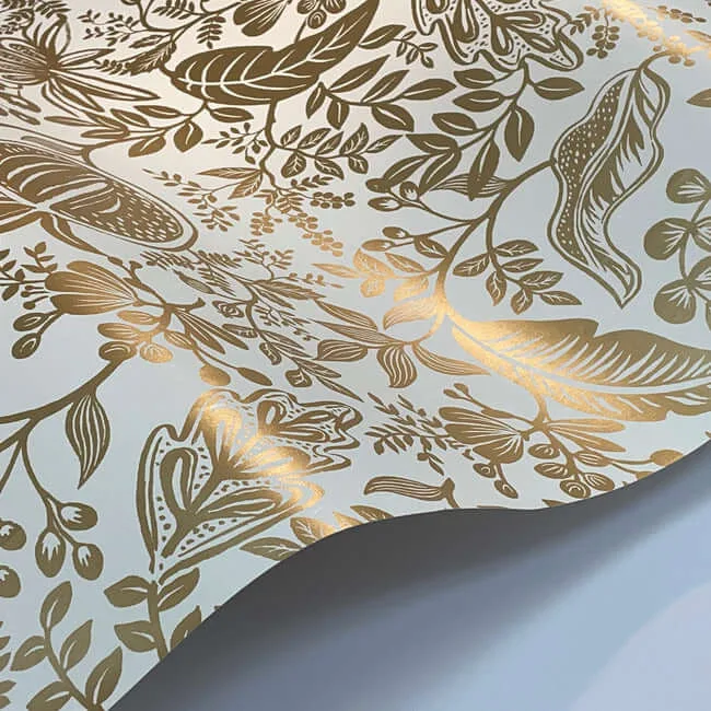 Rifle Paper Co. Pomegranate - White Wallpaper | Buy Online Rifle Paper Co. Pomegranate wallpaper, color White, SKU RP7391