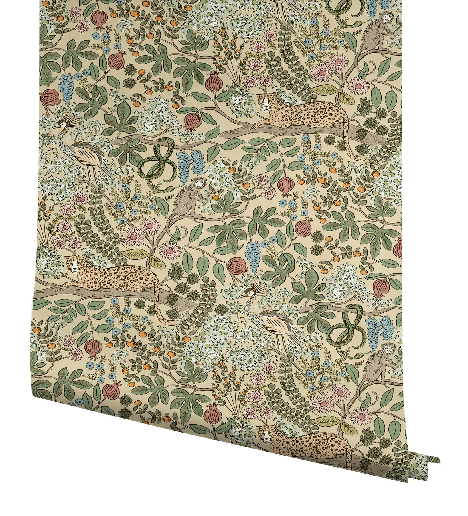 Rifle Paper Co. Safari - Beige Wallpaper | Buy Online Rifle Paper Co. Safari wallpaper, color Beige, SKU PSW1679RL