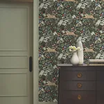 Rifle Paper Co. Safari - Black Wallpaper | Buy Online Rifle Paper Co. Safari wallpaper, color Black, SKU PSW1680RL