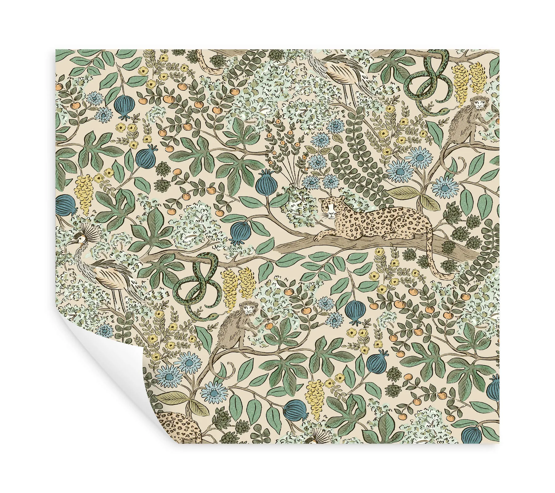 Rifle Paper Co. Safari - Cream Wallpaper | Buy Online Rifle Paper Co. Safari wallpaper, color Cream, SKU PSW1681RL