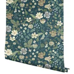 Rifle Paper Co. Strawberry Fields wallpaper, color Blue & Green, SKU RP7359