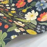 Rifle Paper Co. Strawberry Fields - Blue & Pink Wallpaper | Buy Online Rifle Paper Co. Strawberry Fields wallpaper, color Blue & Pink, SKU RP7358