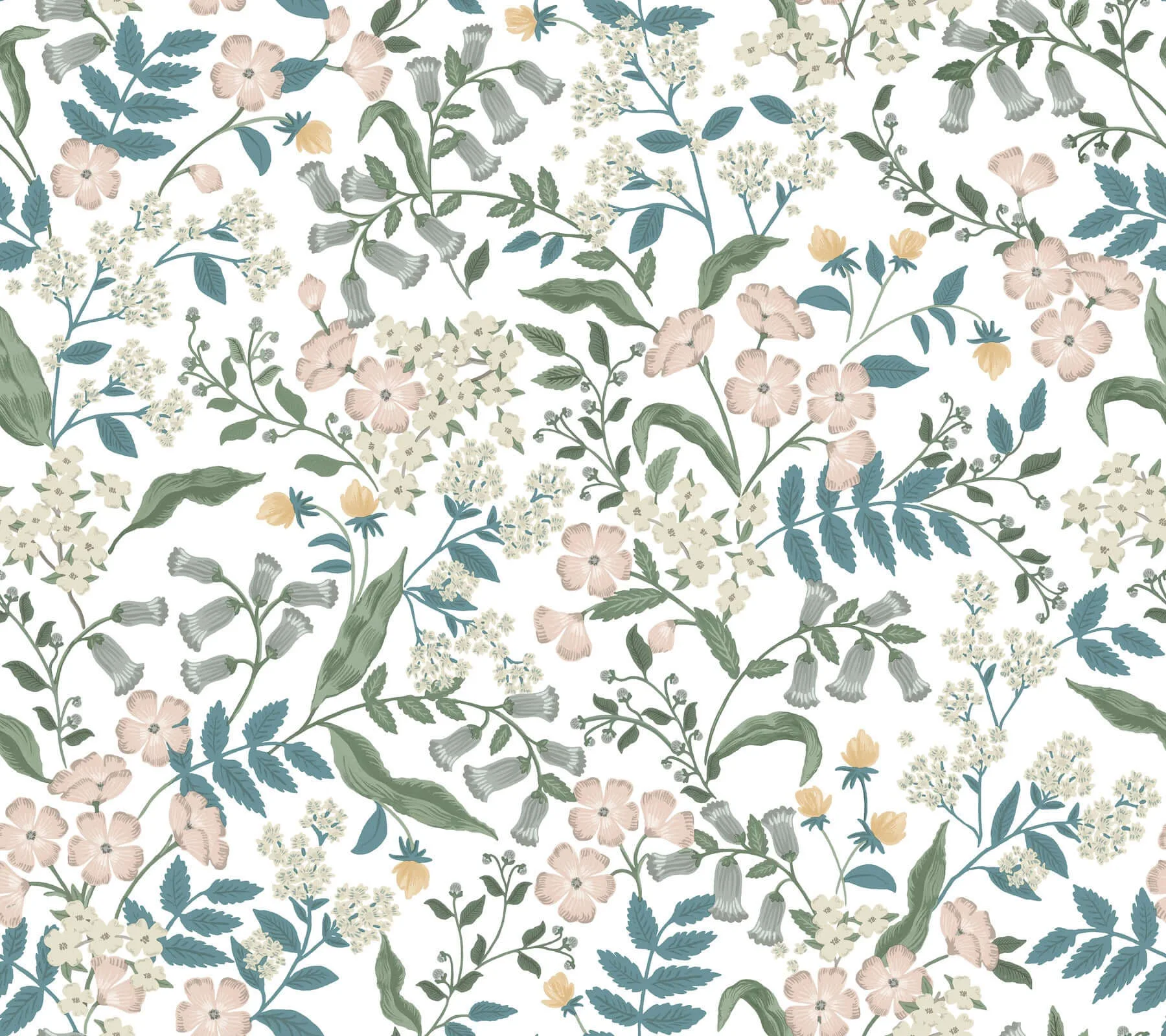 Rifle Paper Co. Sweetbrier wallpaper, color Blush, SKU PSW1543RL