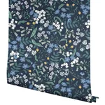 Rifle Paper Co. Sweetbrier wallpaper, color Navy, SKU PSW1544RL