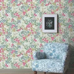 Rifle Paper Co. Sweetbrier - Mint Wallpaper | Buy Online Rifle Paper Co. Sweetbrier wallpaper, color Mint, SKU PSW1545RL