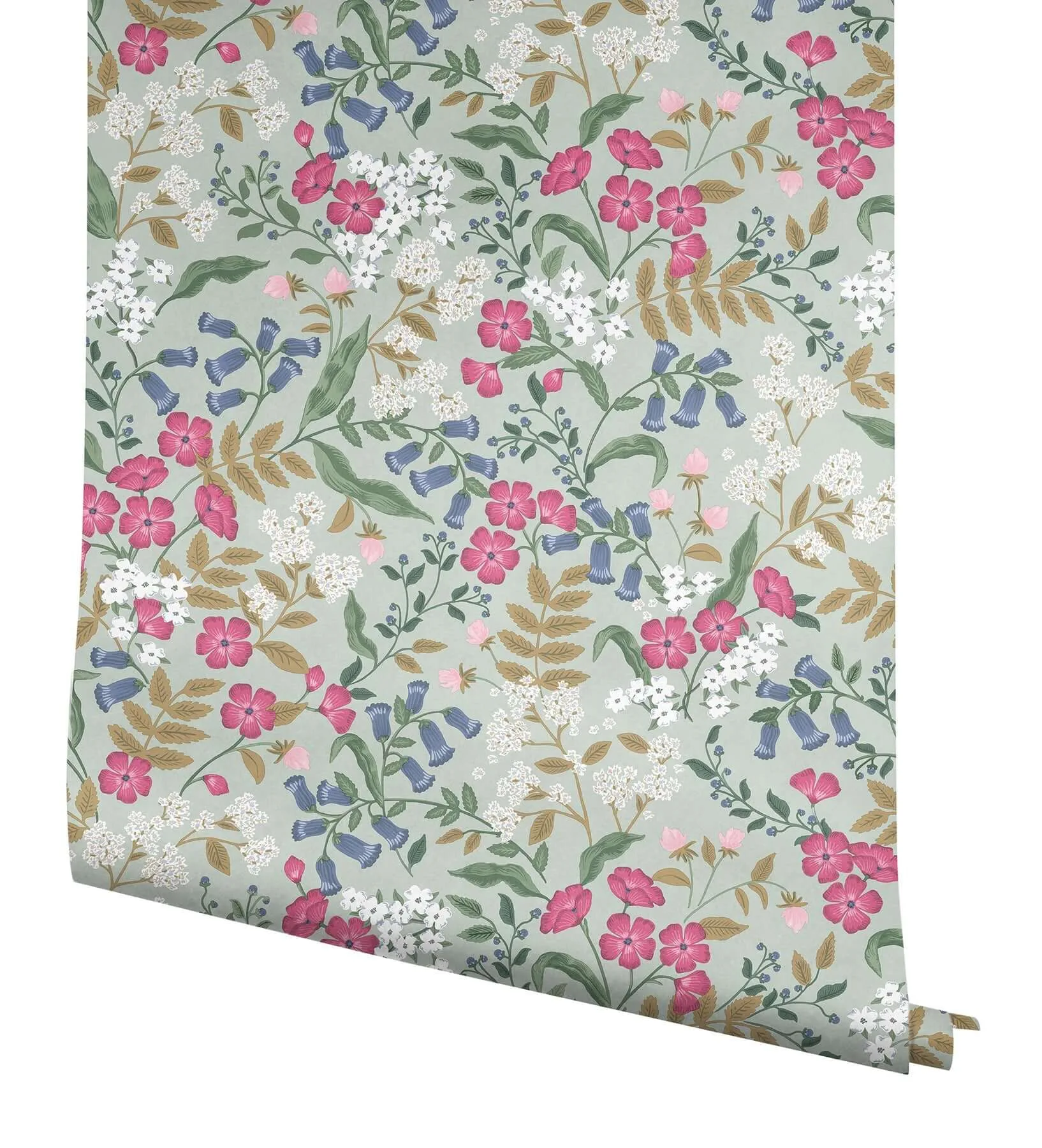 Rifle Paper Co. Sweetbrier - Mint Wallpaper | Buy Online Rifle Paper Co. Sweetbrier wallpaper, color Mint, SKU PSW1545RL