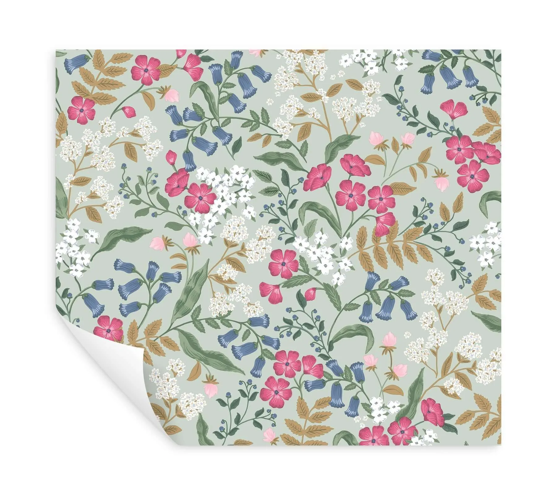 Rifle Paper Co. Sweetbrier - Mint Wallpaper | Buy Online Rifle Paper Co. Sweetbrier wallpaper, color Mint, SKU PSW1545RL