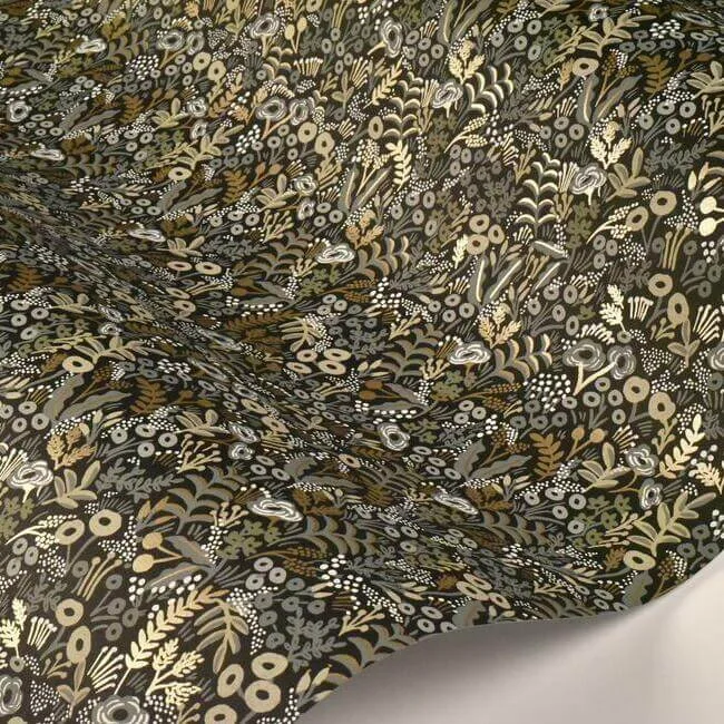 Rifle Paper Co. Tapestry wallpaper, color Black & Beige, SKU RI5125