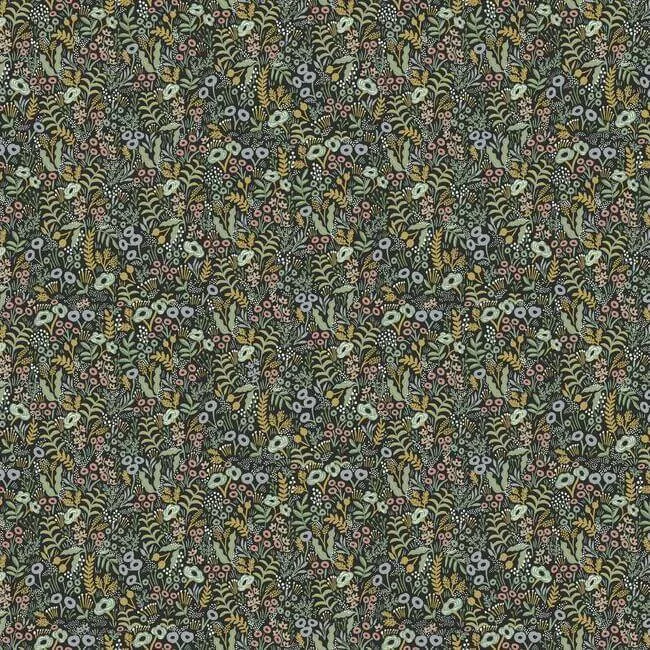 Rifle Paper Co. Tapestry wallpaper, color Black, SKU RI5124