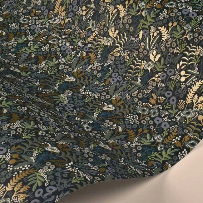 Rifle Paper Co. Tapestry - Indigo Wallpaper | Buy Online Rifle Paper Co. Tapestry wallpaper, color Indigo, SKU RI5126