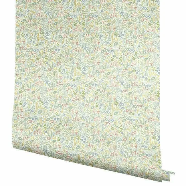 Rifle Paper Co. Tapestry - Light Mustard Wallpaper | Buy Online Rifle Paper Co. Tapestry wallpaper, color Light Mustard, SKU RI5127