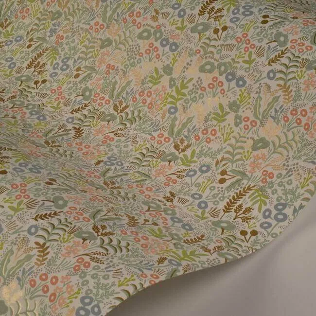 Rifle Paper Co. Tapestry - Light Mustard Wallpaper | Buy Online Rifle Paper Co. Tapestry wallpaper, color Light Mustard, SKU RI5127