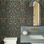 Rifle Paper Co. Wildwood - Black Wallpaper | Buy Online Rifle Paper Co. Wildwood wallpaper, color Black, SKU RI5158