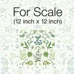 Rifle Paper Co. Wildwood wallpaper, color Blue & Green, SKU RI5155