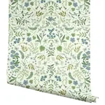 Rifle Paper Co. Wildwood wallpaper, color Blue & Green, SKU RI5155