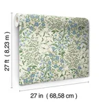 Rifle Paper Co. Wildwood Garden wallpaper, color Beige & Green, SKU RP7375