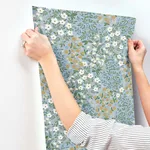 Rifle Paper Co. Wildwood Garden - Blue & White Wallpaper | Buy Online Rifle Paper Co. Wildwood Garden wallpaper, color Blue & White, SKU RP7379