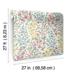 Rifle Paper Co. Wildwood Garden wallpaper, color White & Pink, SKU RP7377