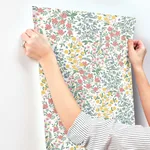 Rifle Paper Co. Wildwood Garden wallpaper, color White & Pink, SKU RP7377