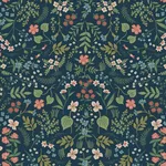 Rifle Paper Co. Wildwood - Navy Wallpaper | Buy Online Rifle Paper Co. Wildwood wallpaper, color Navy, SKU RI5154