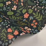 Rifle Paper Co. Wildwood - Navy Wallpaper | Buy Online Rifle Paper Co. Wildwood wallpaper, color Navy, SKU RI5154