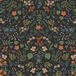 Rifle Paper Co. Wildwood - Black Wallpaper | Buy Online Rifle Paper Co. Wildwood wallpaper, color Black, SKU PSW1623RL