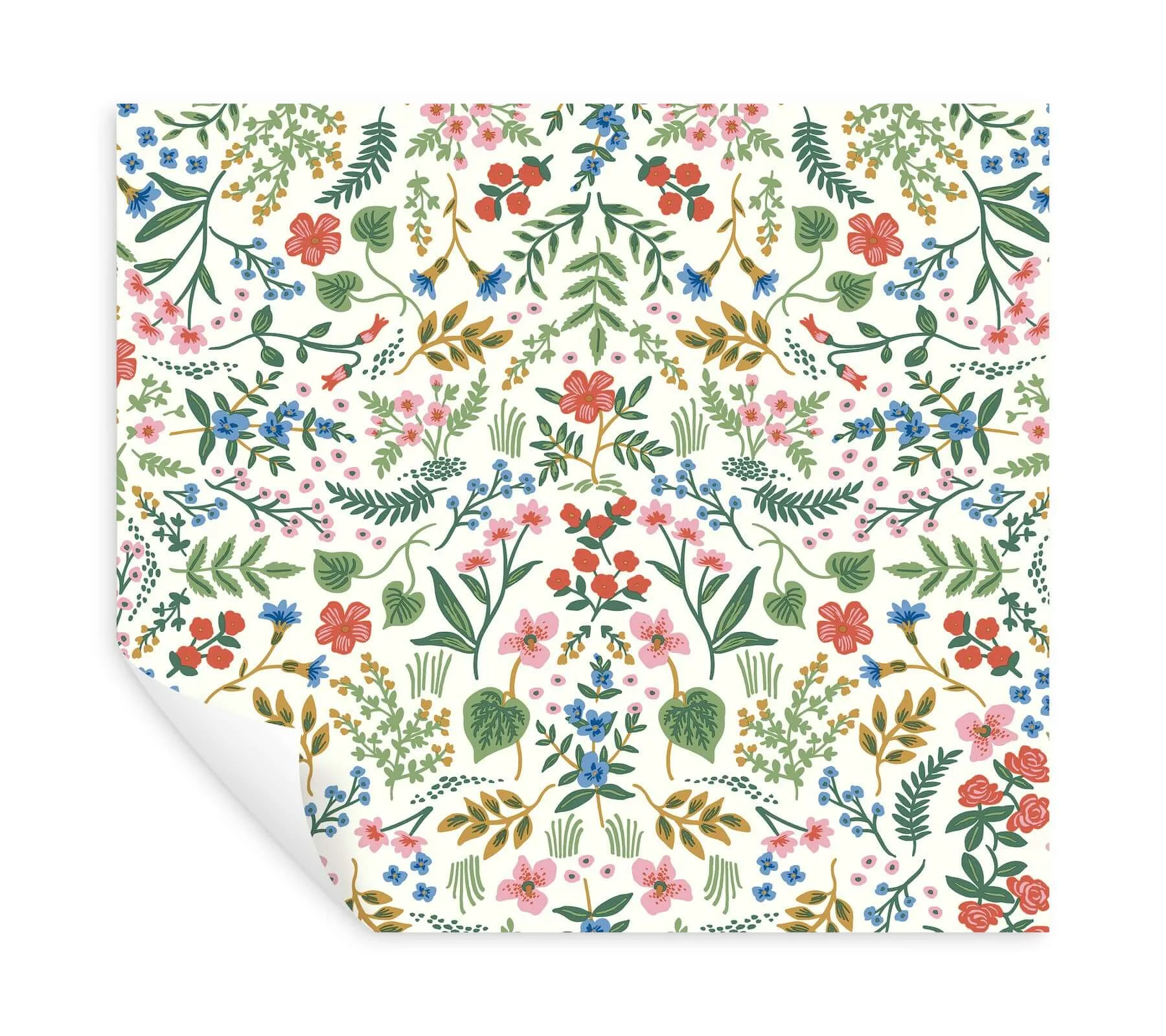 Rifle Paper Co. Wildwood wallpaper, color Rose, SKU PSW1624RL