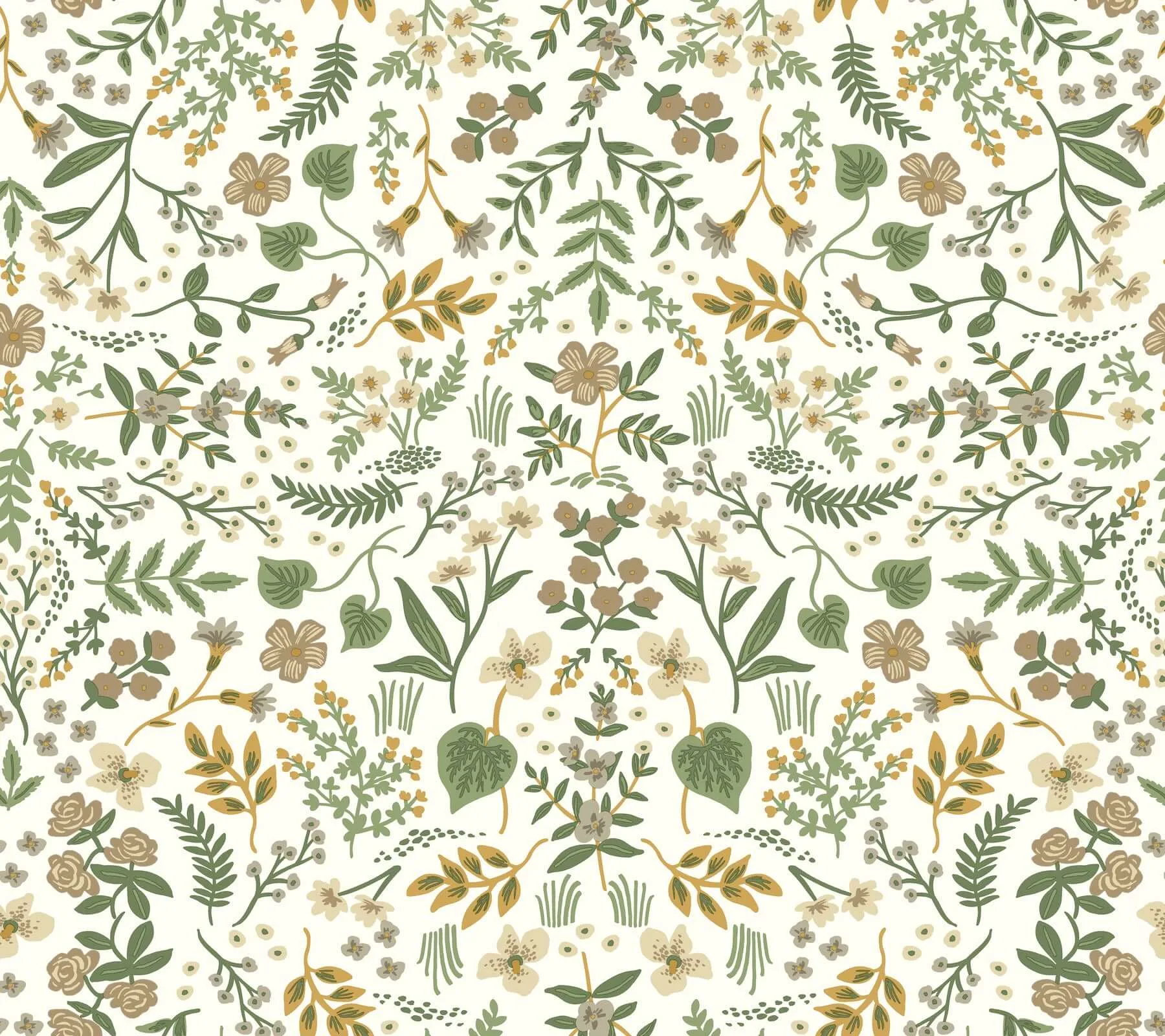 Rifle Paper Co. Wildwood wallpaper, color Linen, SKU PSW1625RL