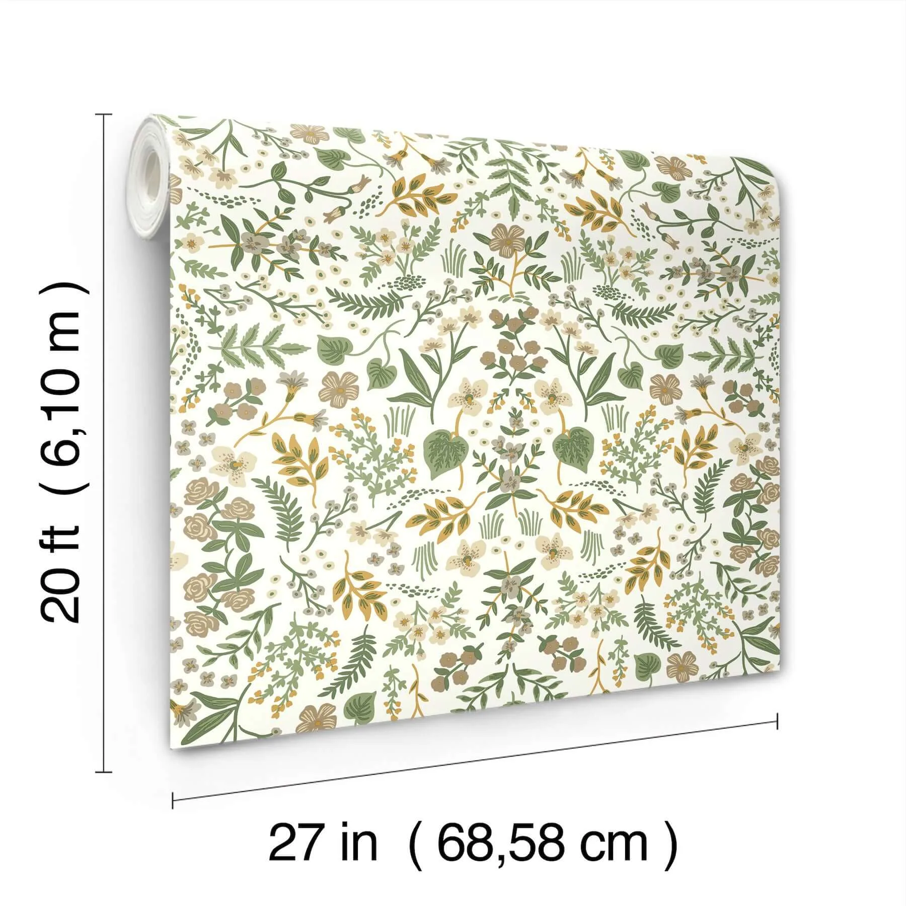Rifle Paper Co. Wildwood - Linen Wallpaper | Buy Online Rifle Paper Co. Wildwood wallpaper, color Linen, SKU PSW1625RL