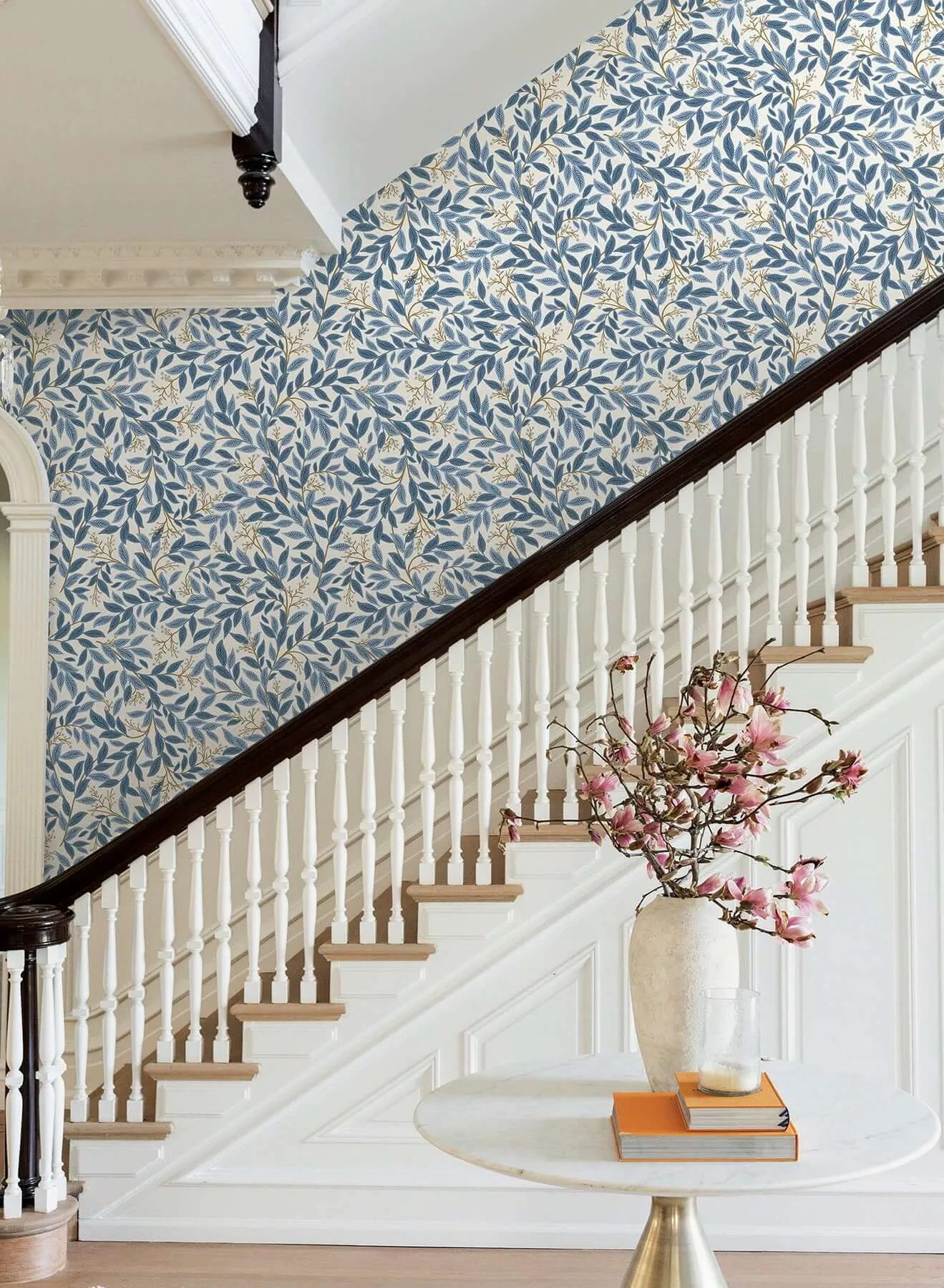 Rifle Paper Co. Willowberry wallpaper, color Blue, SKU RF7461