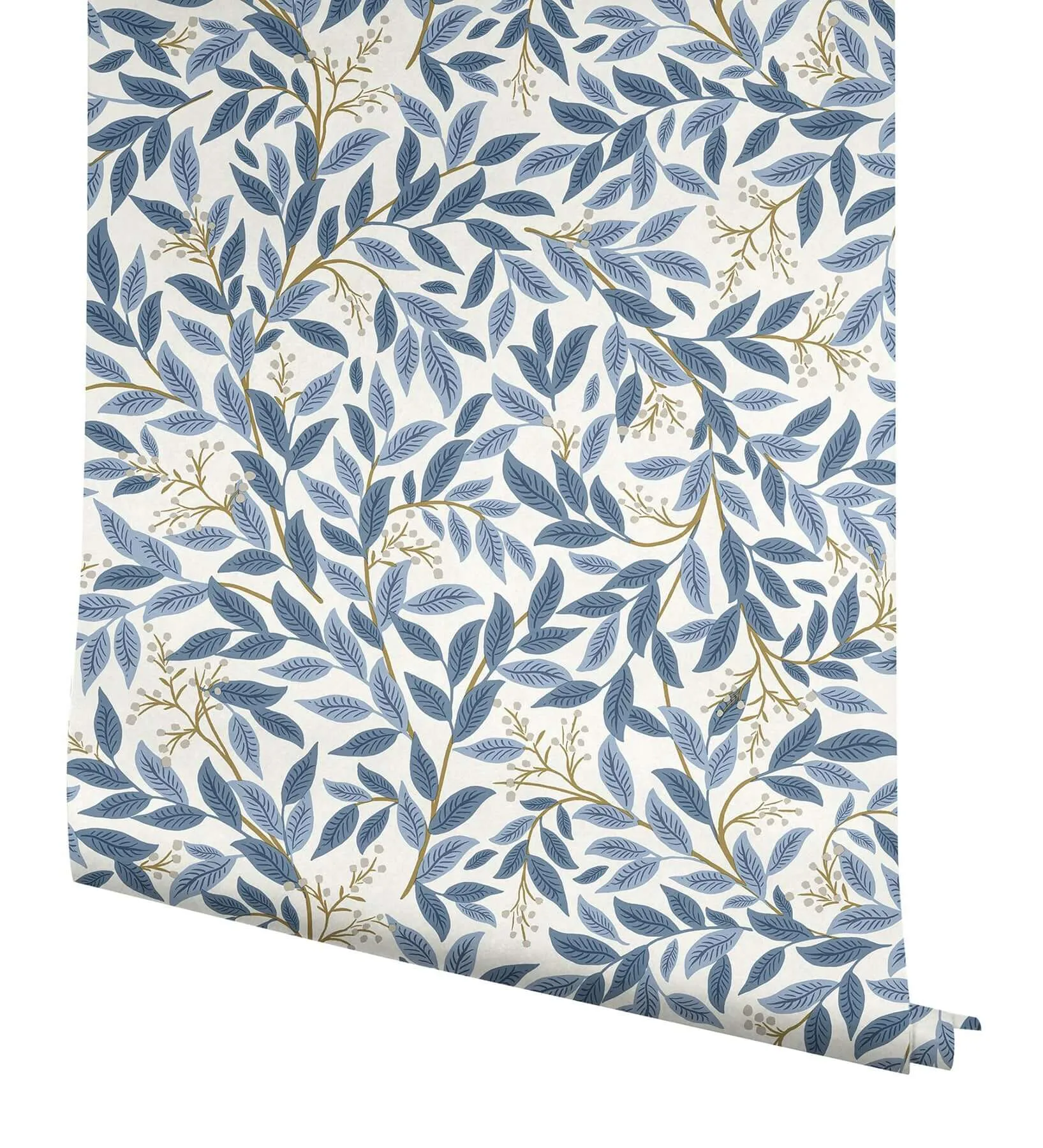 Rifle Paper Co. Willowberry wallpaper, color Blue, SKU RF7461
