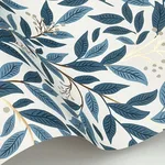 Rifle Paper Co. Willowberry wallpaper, color Blue, SKU RF7461