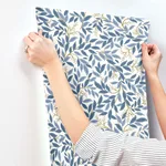 Rifle Paper Co. Willowberry wallpaper, color Blue, SKU RF7461