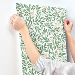 Rifle Paper Co. Willowberry wallpaper, color Emerald, SKU RF7464
