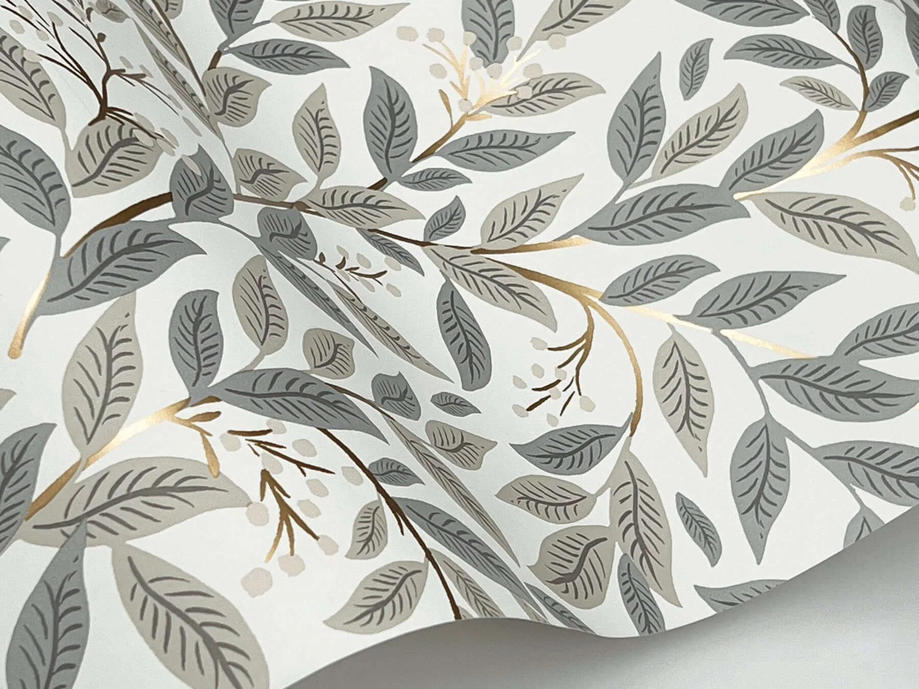 Rifle Paper Co. Willowberry - Linen Wallpaper | Buy Online Rifle Paper Co. Willowberry wallpaper, color Linen, SKU RF7463