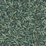 Rifle Paper Co. Willowberry - Emerald Wallpaper | Buy Online Rifle Paper Co. Willowberry wallpaper, color Emerald, SKU PSW1471RL