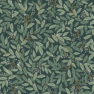 Rifle Paper Co. Willowberry wallpaper, color Emerald, SKU PSW1471RL