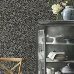 Rifle Paper Co. Willowberry wallpaper, color Black, SKU PSW1472RL