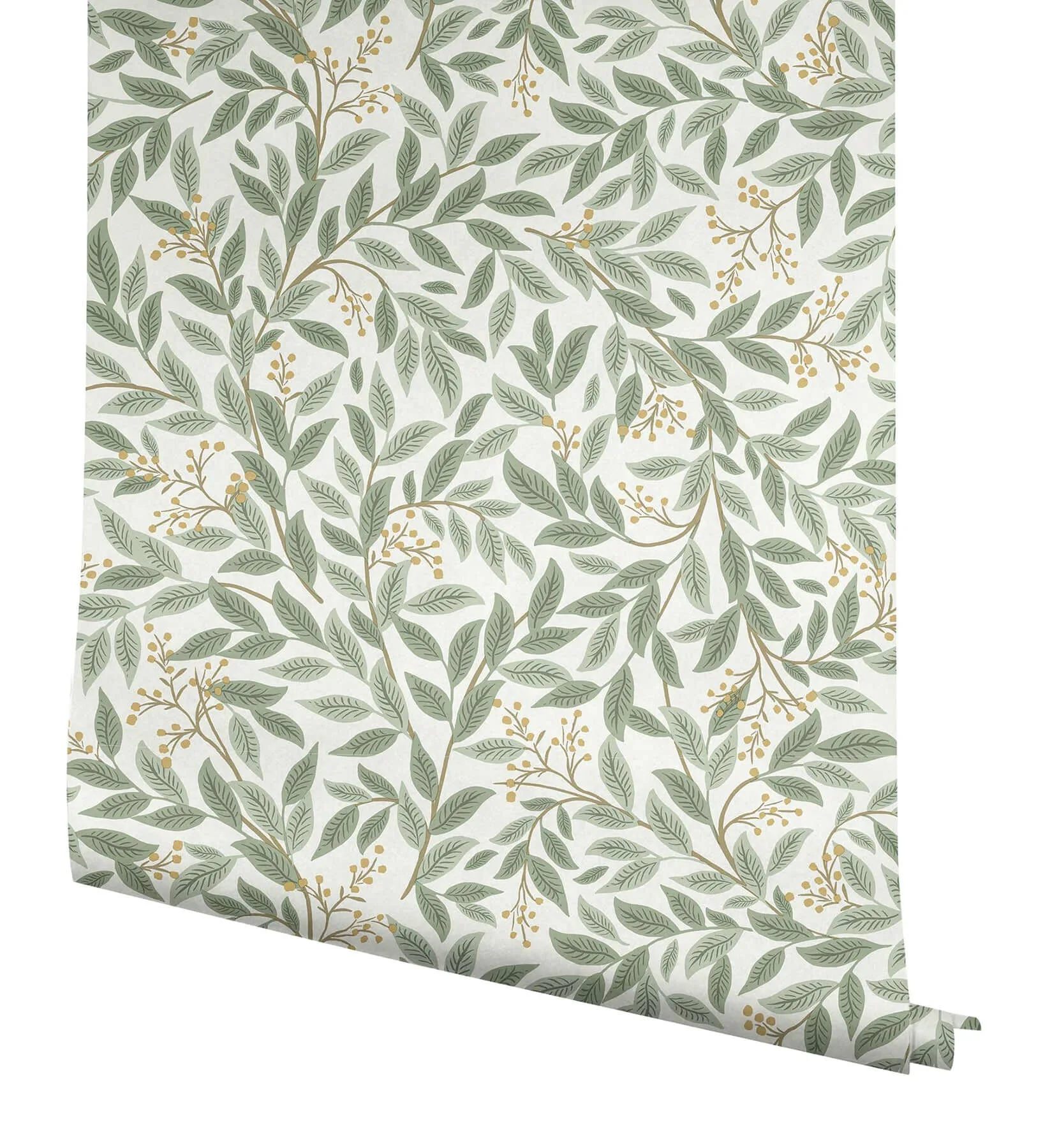 Rifle Paper Co. Willowberry wallpaper, color Sage, SKU RF7465
