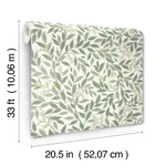 Rifle Paper Co. Willowberry wallpaper, color Sage, SKU RF7465