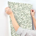 Rifle Paper Co. Willowberry wallpaper, color Sage, SKU RF7465