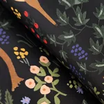 Rifle Paper Co. Woodland - Black Wallpaper | Buy Online Rifle Paper Co. Woodland wallpaper, color Black, SKU PSW1546RL