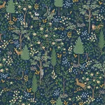 Rifle Paper Co. Woodland - Navy Wallpaper | Buy Online Rifle Paper Co. Woodland wallpaper, color Navy, SKU PSW1547RL