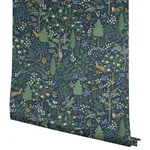 Rifle Paper Co. Woodland - Navy Wallpaper | Buy Online Rifle Paper Co. Woodland wallpaper, color Navy, SKU PSW1547RL