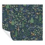 Rifle Paper Co. Woodland - Navy Wallpaper | Buy Online Rifle Paper Co. Woodland wallpaper, color Navy, SKU PSW1547RL