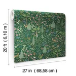 Rifle Paper Co. Woodland - Emerald Wallpaper | Buy Online Rifle Paper Co. Woodland wallpaper, color Emerald, SKU PSW1548RL