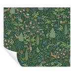 Rifle Paper Co. Woodland - Emerald Wallpaper | Buy Online Rifle Paper Co. Woodland wallpaper, color Emerald, SKU PSW1548RL